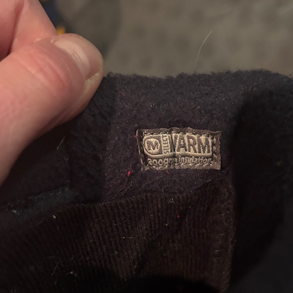 Merrell Kids Snow Boots Size 10 (Toddler) Navy Yellow Winter Boots - Picture 6 of 7